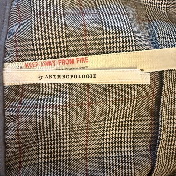 Anthropologie Plaid Lace Corset Top - Picture 10 of 11